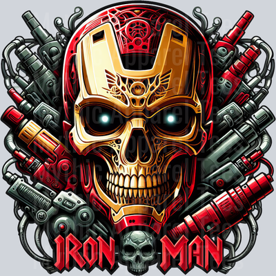 Ironman Skull 2 DTF Superhero Transfers