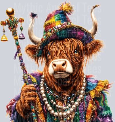 AZ805 Mardi Gras Highland Cow (6)