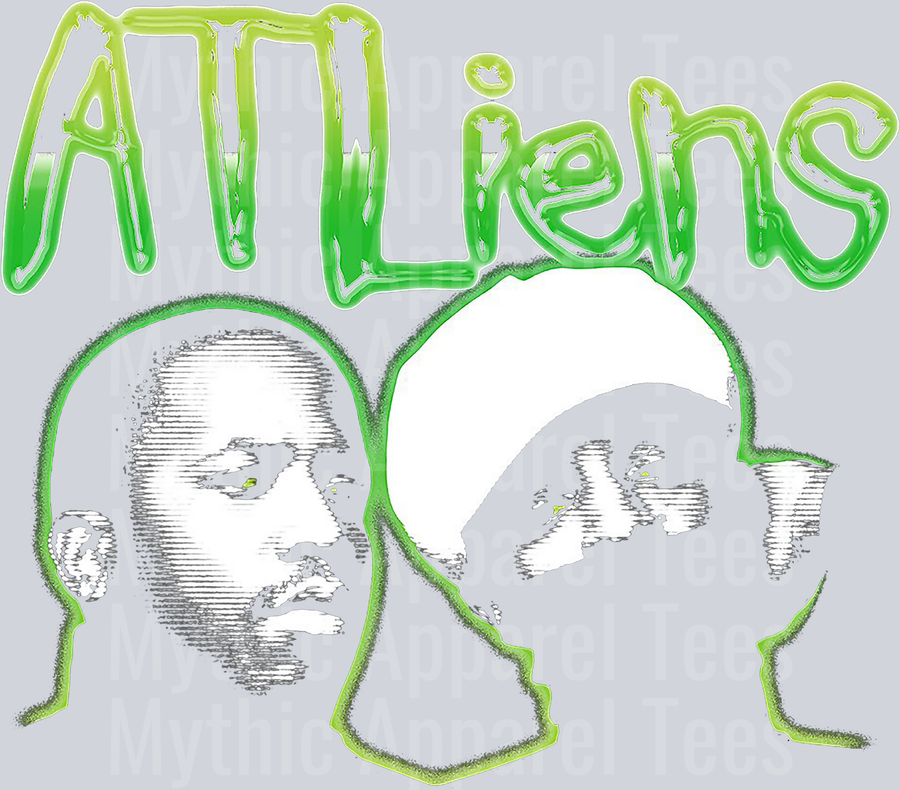 ATLiens HALFTONE Made For Black Shirt DTF Pop Culture Transfers