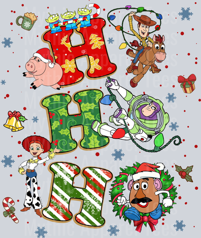 Ho HO HO Toy story christmas DTF Disney Transfers