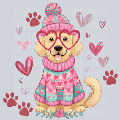 goldenretriever Dog Valentines Day