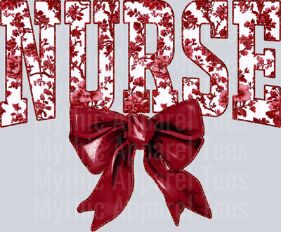 Maroon Toile Nurse