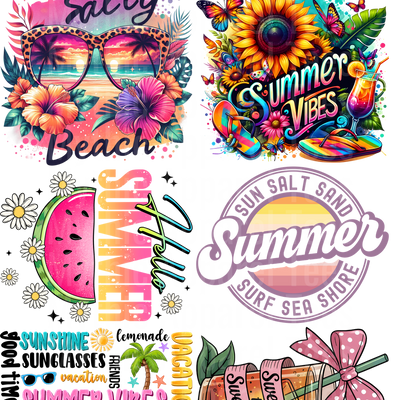 SUMMER 1 GANG SHEET 10 FULL SIZE IMAGES