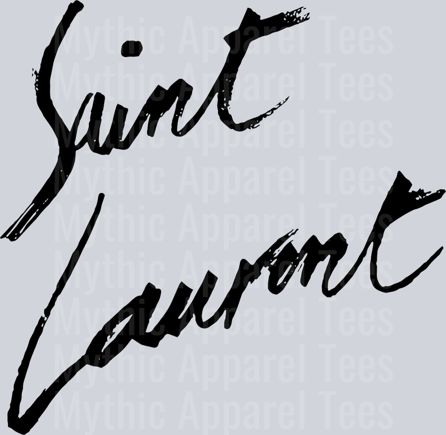 Saint Laurent autograph black PNG
