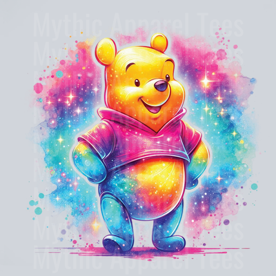Winnie The Pooh Disney Colorful Pop Art Pop Culture Cosmic style