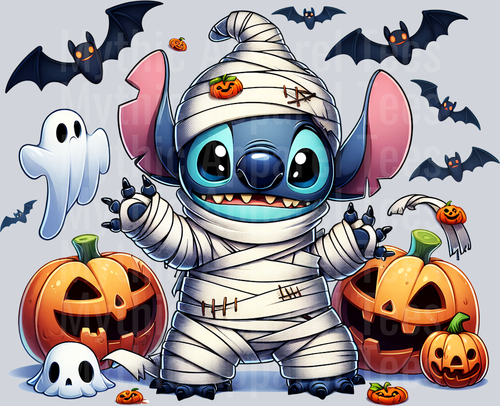 Stitch Halloween Transfer 4 DTF Stitch Halloween Transfers