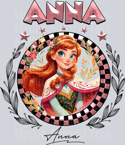 Anna Disney Classic Portrait with Signature Disney Princess