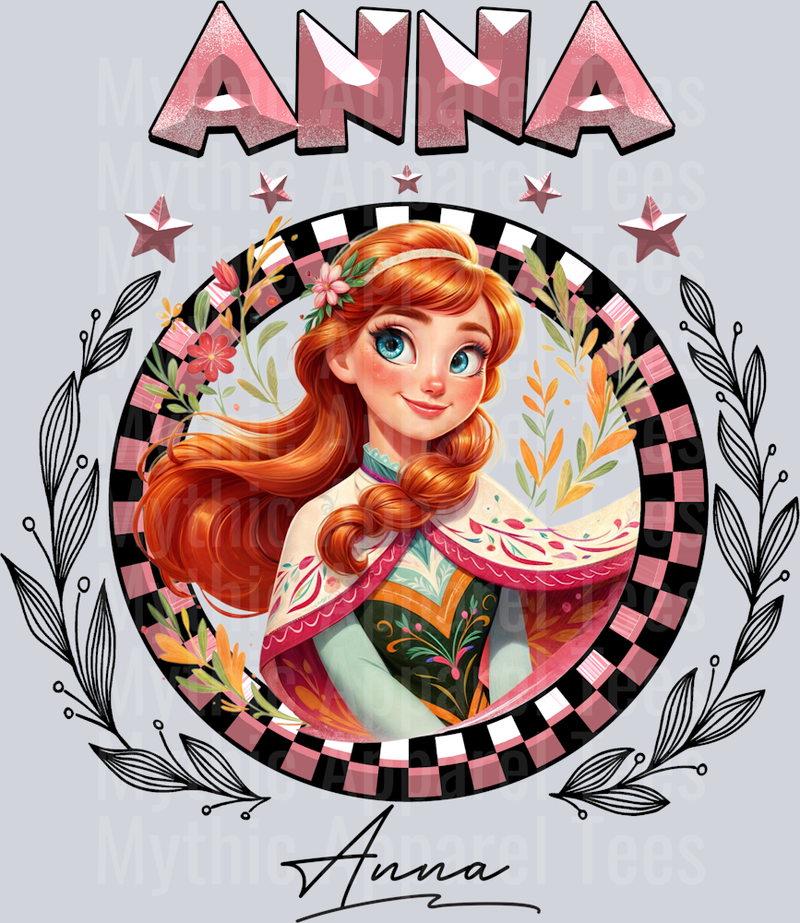 Anna Disney Classic Portrait with Signature Disney Princess
