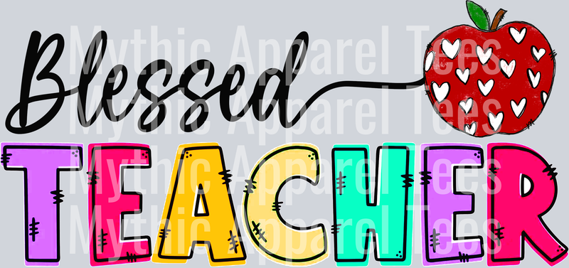 Blessed Teacher 2 DTF Teacher Transfers