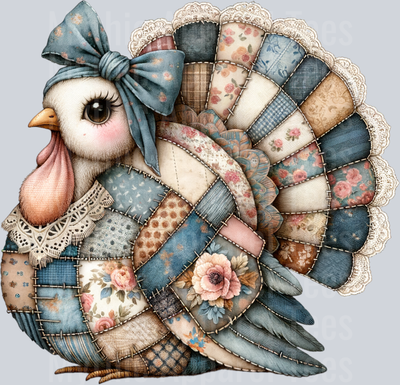 PATCHWORK TURKEY CLIPART