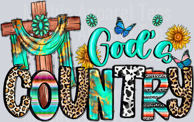God's Country Western DTF Religious Transfers