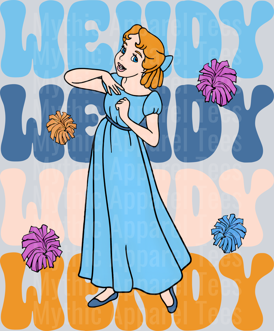 Wendy Peter Pan DTF Disney Transfers