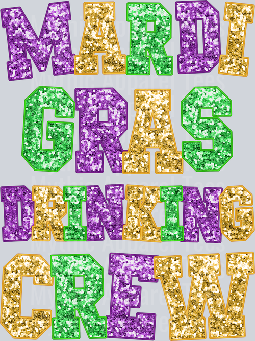 AZ748 Mardi Gras Rhinestone