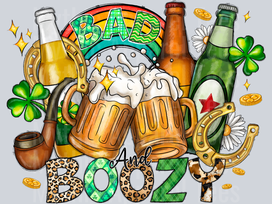 Bad And Boozy Rainbow St Patrick's Day
