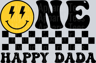 One Happy Dada DTF Birthday Transfers