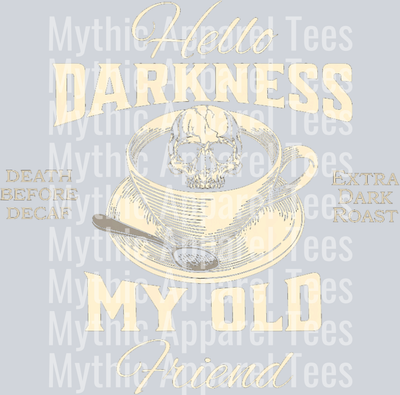 Death Before Decaf Extra Dark Roast DTF Coffee Transfers