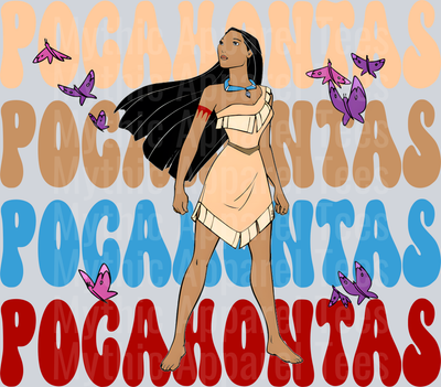 Pocahontas DTF Disney Transfers