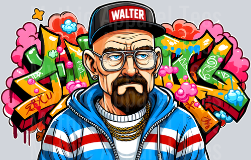 Breaking Bad Supreme Graffiti DTF Pop Culture Transfers
