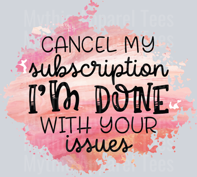 Cancel My Subscription SUB