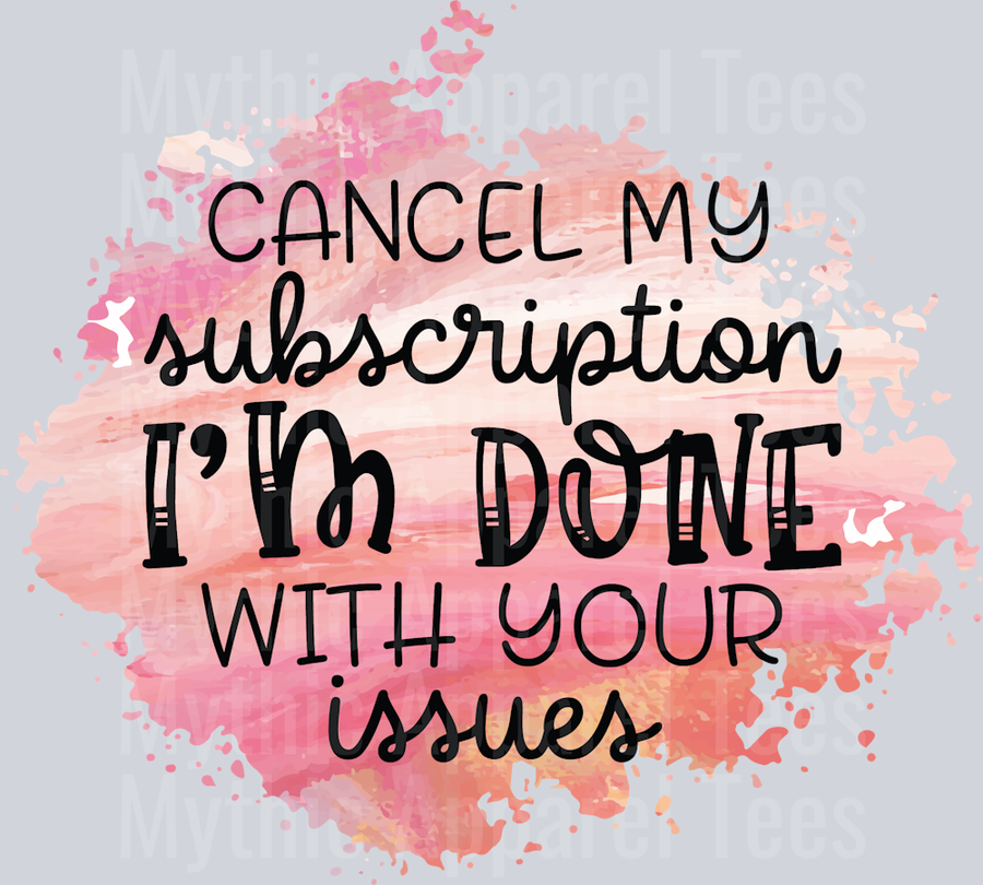 Cancel My Subscription SUB