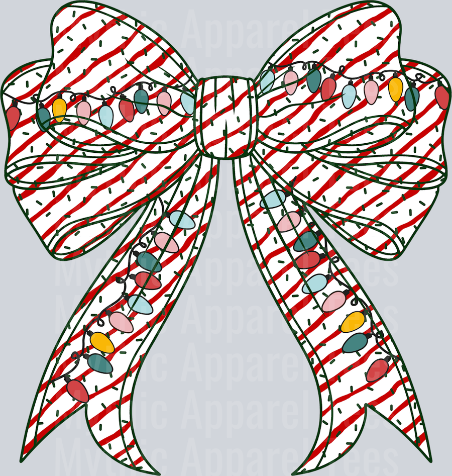 CHRISTMAS CAKE WITH CHRISTMAS LIGHT