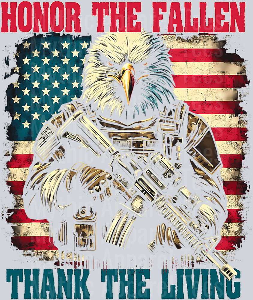 Honor the fallen Thank the living Memorial Day Design DTF Memorial Day Transfers