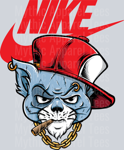 Cat Punk JUST DO IT DTF Nike Transfers