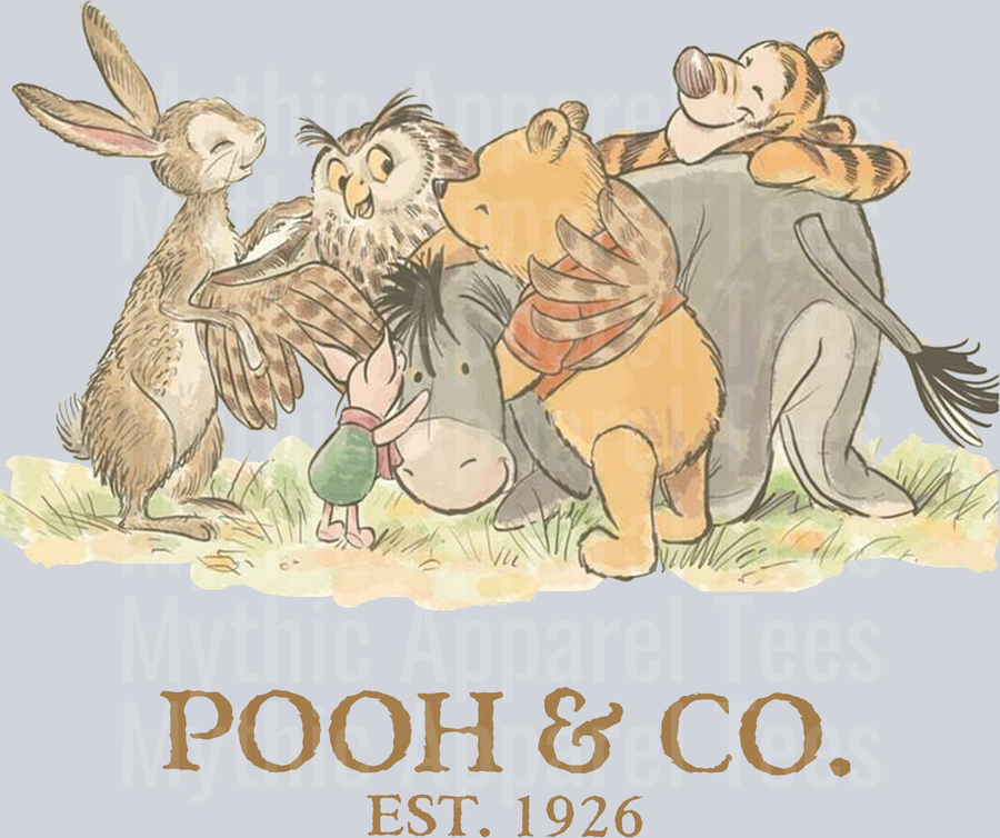 Classic Style Pooh and co EST 1926 Winnie the pooh and friends DTF Disney Transfers