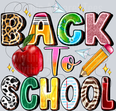 Back to School Apple and Pencil