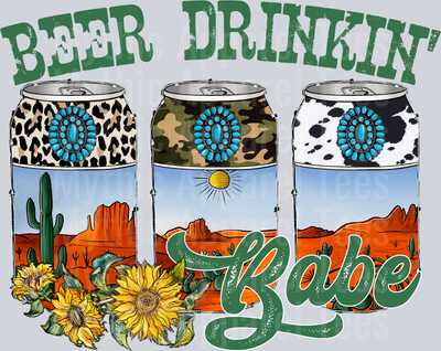 Beer Drinkin Babe Western