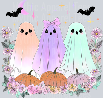TD Iridescent Coquette Ghost PNG  Cute Halloween Sublimation Design  Retro Girly Spooky Season Clipart for Shirts  Digital Download3