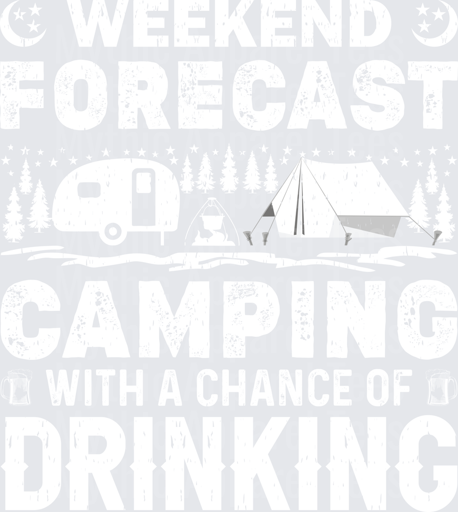 Minimalist Camping Tent with Guy Ropes and Stakes Outline