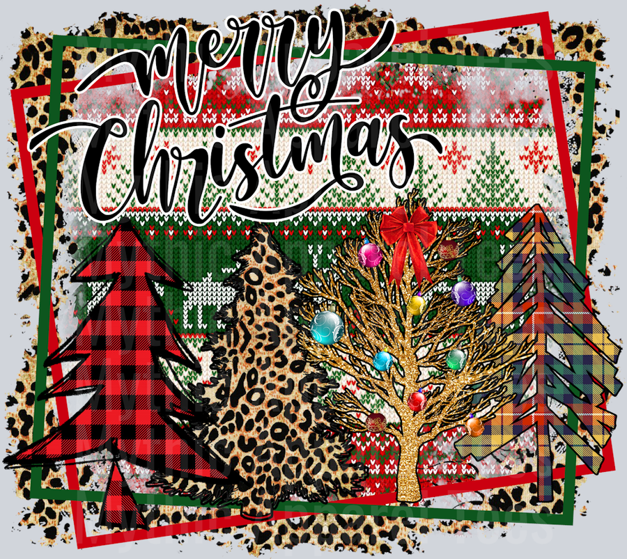 Christmas Trees Plaid 2 Western