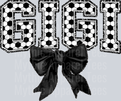Soccer Gigi With Bow School Spirit & Sports