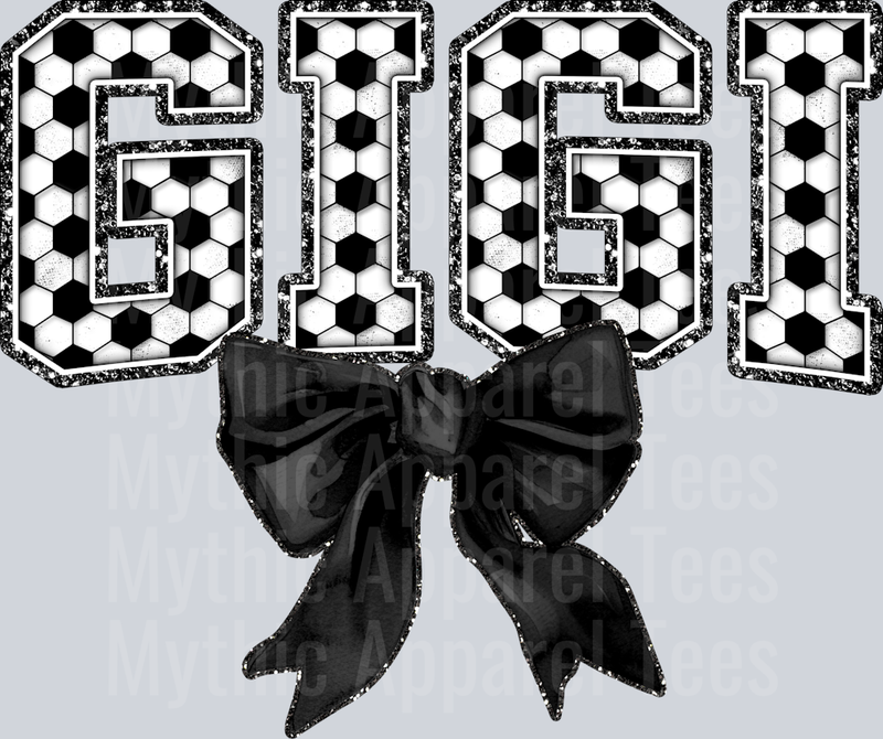 Soccer Gigi With Bow School Spirit & Sports