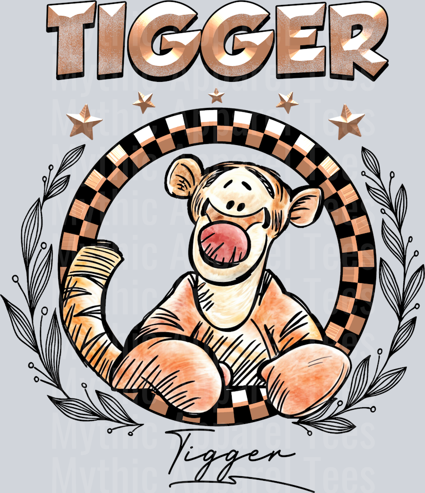 Tigger Disney Classic Portrait with Signature Disney Winnie the Pooh