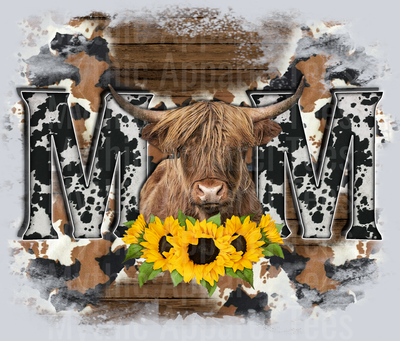 Western Highland Cow MOM DTF Mom Transfers