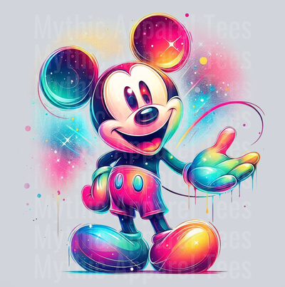 Mickey Mouse Disney Colorful Pop Art Pop Culture Cosmic style