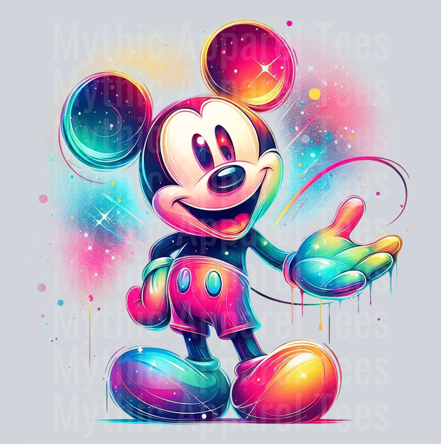 Mickey Mouse Disney Colorful Pop Art Pop Culture Cosmic style