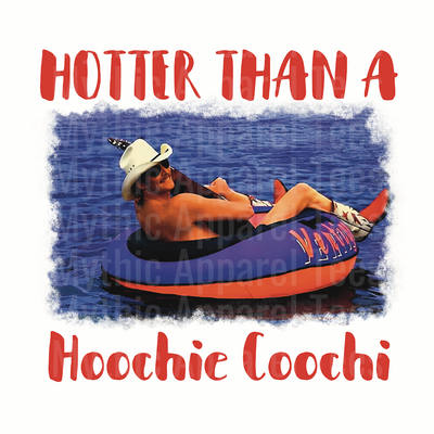 Alan Jackson floating river Hotter than a Hoochie Coochi DTF Country Music Transfers
