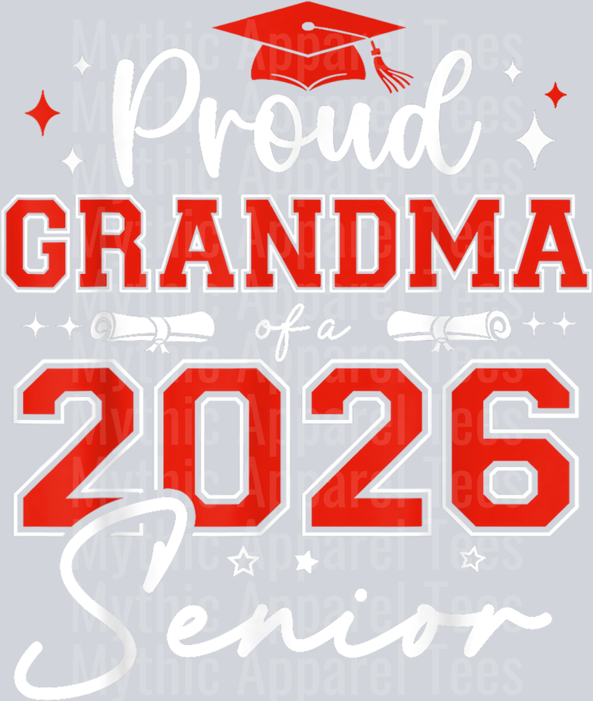 Senior 2026 Proud Grandma of a 2026 Senior Graduate T-Shirt