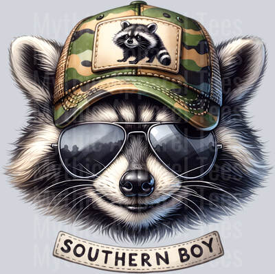 Southern Boy Raccoon DTF Raccoon Transfers