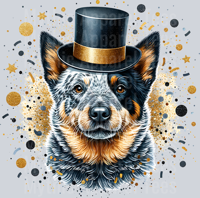 NEW YEARS AUSTRALIAN CATTLE DOG