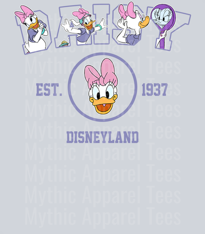 Daisy Duck Design EST 1937 DTF Disney Transfers