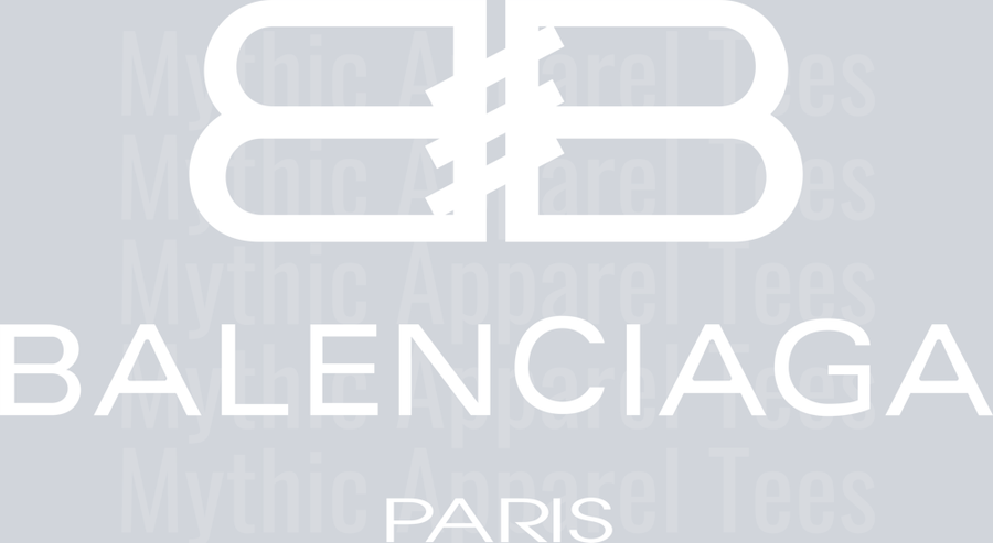 Balenciaga logo white