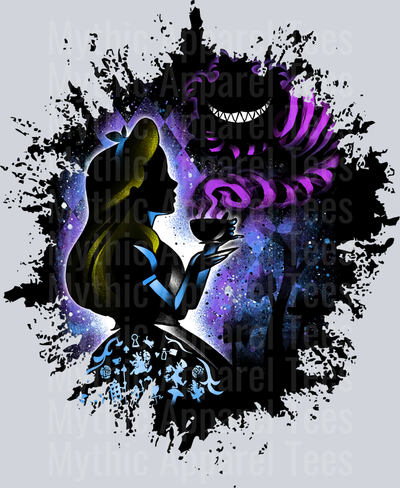 Alice Disney Alice in wonderland Dark Silhouette Color Splash Crystal Ball Vision
