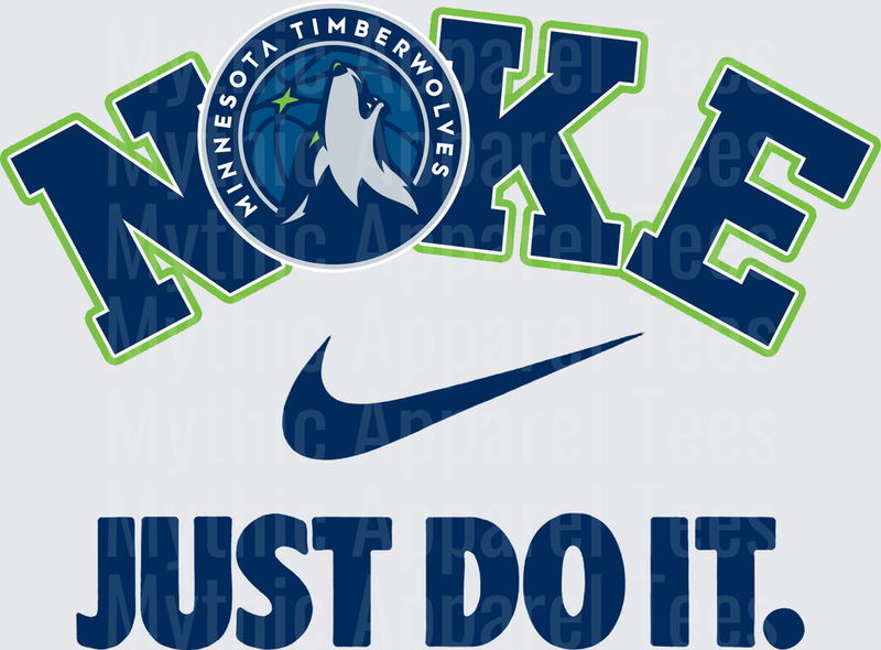 NIKE NBA Teams Minnesota Timberwolves Just Do It Swoosh Logo
