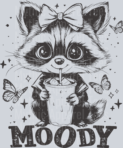 Moody 2 Raccoon DTF Raccoon Transfers