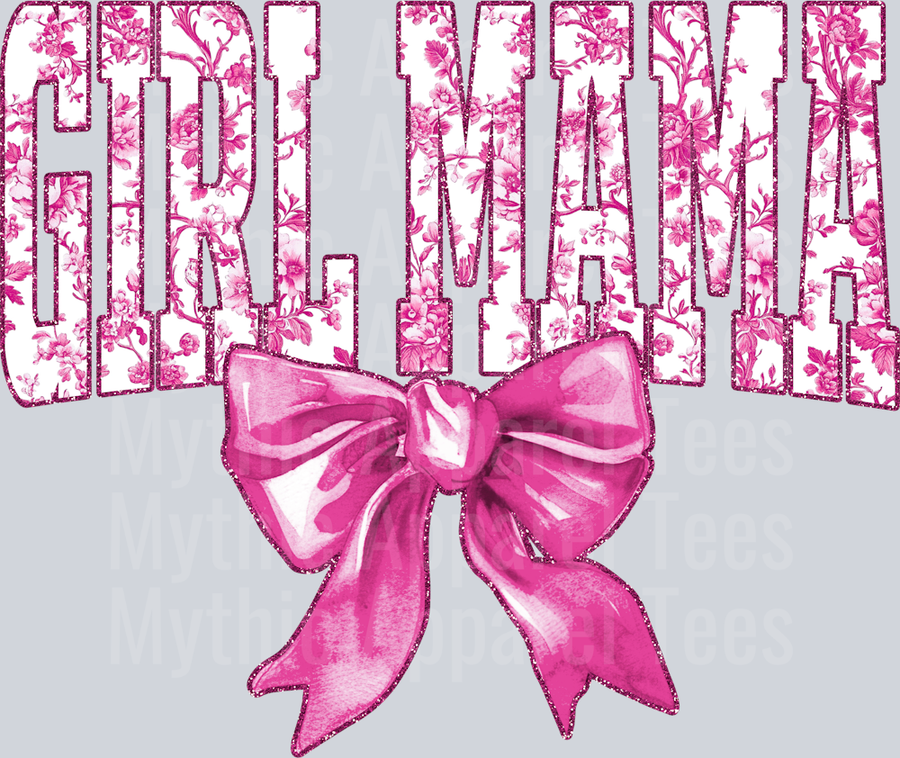 Light Pink Toile Girl Mama