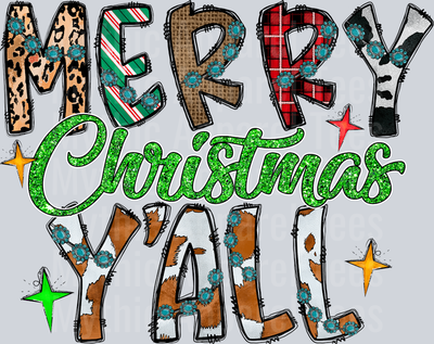 Merry Christmas Yall Western